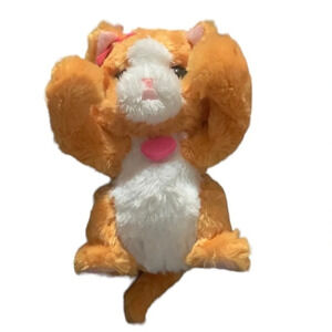 FURREAL Friends DAISY LIL' BIG PAWS Orange and White Peek A Boo Kitty Cat 7"